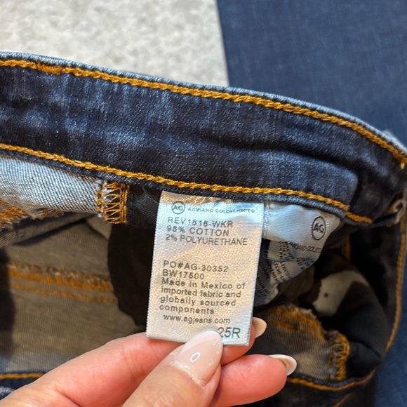✨ AG “Harper Essential” Straight‑Leg Jeans • Size 25R • Dark Wash ✨ - Picture 16 of 16
